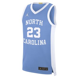 Nike Jordan Mens Michael Jordan North Carolina Tar Heels Alumni Replica Jordan Brand College Basketball Jersey in Blue | CLEVGRJLCBJMJ-NC1