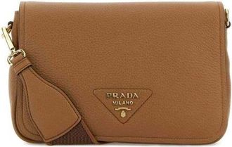 Prada Brown Leather Crossbody Bag Caramel 0 1 N Borse A Tracolla