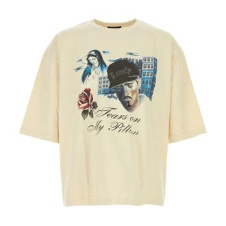 Willy Chavarria T-Shirts, male, White, Size: S Tears In My Pillow Northsider Tee
