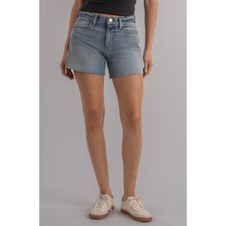 Kut from the Kloth Jenny Raw Hem High Waist Denim Shorts in Rejoice at Nordstrom, Size 00
