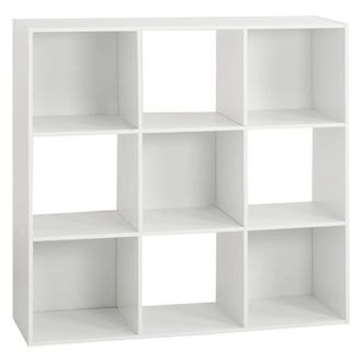 5five Simply Smart Estante De Madera 9 Cajas Mixe - Blanco - Blanco