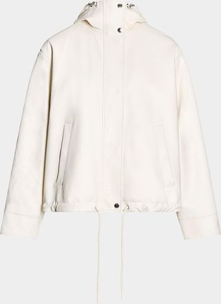 Yves Salomon Lambskin Leather Technical Jacket