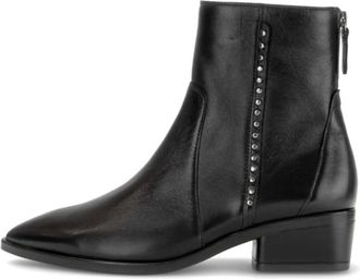 Gabor Schoenen, Dames, Zwart, 39 1/2 EU, Leer, Elegante enkellaarsje