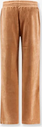 Chlo&eacute; Womens Velvet Joggers Orange Cotton Trousers