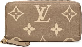 Louis Vuitton Monogram Empreinte Beige Tourterelle Leather Long Wallet (Bi-Fold) (Pre-Owned)