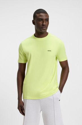 Boss Green by Hugo Boss Rundhalsshirt BOSS GREEN Tee, Herren, Gr. XXL, gr&uuml;n (light, pastel gr&uuml;n337), Single Jersey, Obermaterial: 95% Baumwolle, 5% Elasthan, regular fit h&uuml;ft