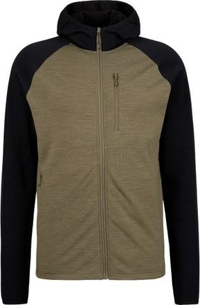 Stoic MerinoFleece270 KuolpaLightSt. Zip Hoody Merinohoodie f&uuml;r Herren | oliv/schwarz