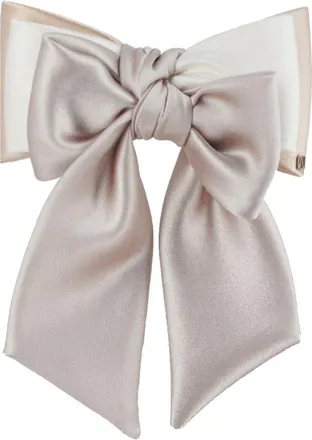 Alexandre de Paris Premiere Dame silk bow barette in Pink at Nordstrom