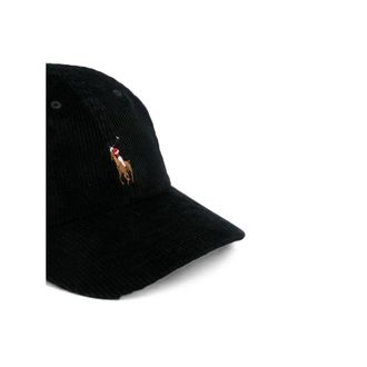 Ralph Lauren Womens Cable Knit Beanie Black Cotton Hat