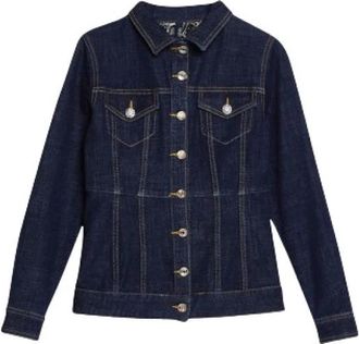 Liu Jo Denim Jas met Unieke Stikdetails - Dames - Spijkerjassen - Blauw - S - Denim - Jassen