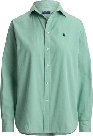 Polo Ralph Lauren striped shirt - women - Cotton - S - Green