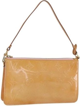 Louis Vuitton Pre-owned Shoulder Bags, female, Brown, Size: ONE SIZE Pre-owned Leather Pouch