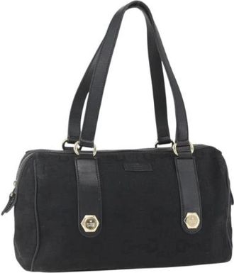 Gucci Pre-owned Canvas Schoudertas - Dames - Vintage Schoudertas - Zwart - ONE Size - Vintage