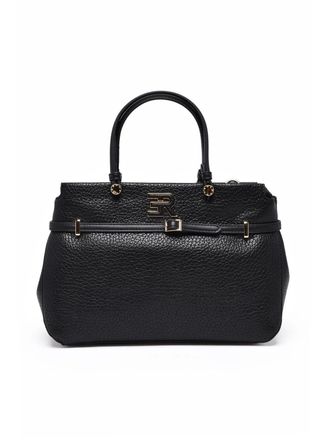 Ermanno Scervino Black Polyurethane Unity Handbag