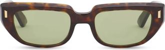 Marni Eyewear Occhiali da sole con effetto tartarugato - Marrone