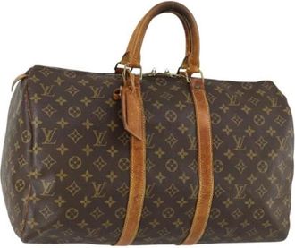 Louis Vuitton Pre-owned Weekend Bags, female, Brown, Size: ONE SIZE Pre-owned Weekend Bag