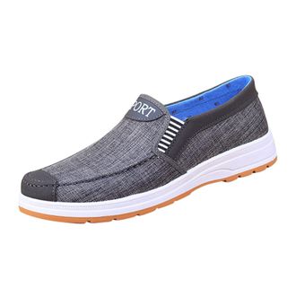 Generic IQYU Sports Shoes Mens Canvas Shoes Slip On Leisure Sports Casual Fitness Jogging Shoes Slip On Shoes Running Shoes Road Running Shoes Casual Breathab