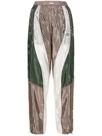 Palm Angels logo-embroidered track pants - Green