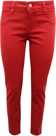 Emma & Gaia Dames, Jeans, Rood, Maat: W30