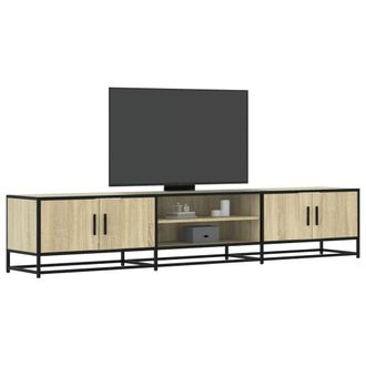 Berkfield Home TV Cabinet Sonoma Oak 210x35x41 cm Engineered Wood in Brown | Size: 210 x 35 x 41 cm