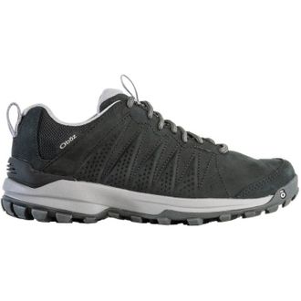 Oboz Footwear Womens Sypes Low Leather Waterproof Hiking Shoes Black 5 Wide