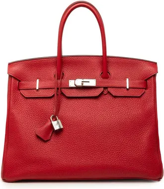 Herm&egrave;s Pre-owned Hermes Clemence Birkin Retourne 35 Satchel Ladies 9NJP0RCFIY3S2UF5