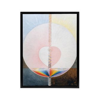 Artery8 Hilma Af Klint Group Ix Uw No 25 The Dove Framed Canvas Wall Art Print | Size: W24 x H32