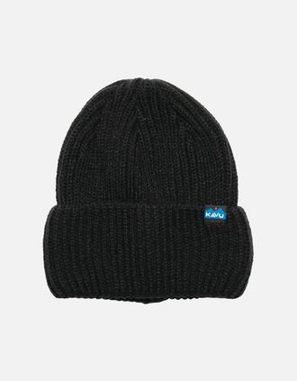 Kavu Mens KAVU Trawler Beanie - Black - Size: ONE size