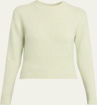 Guest In Residence Alina Crewneck Cashmere-Silk Sweater