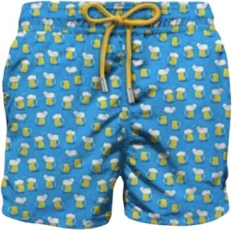 MC2 Saint Barth Heren Strand Shorts Micro Patroon - Heren - Strandmode - Veelkleurig - L - Badmode