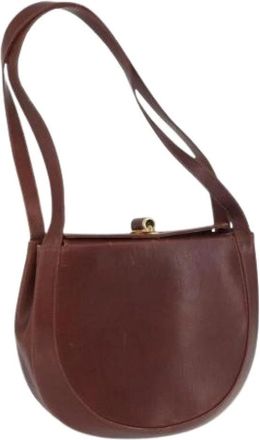 Ferragamo Pre-owned Shoulder Bags, female, Brown, Size: ONE SIZE Pre-owned Shoulder Bag
