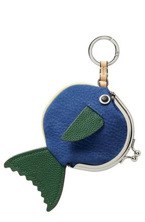 Tory Burch Fish Coin Purse Charm in Bright Blue at Nordstrom