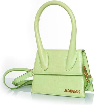 Jacquemus Pre-owned Womens le chiquito moyen bag in leather - Green - One Size