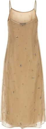 Prada Womens Dress Beige Ottone
