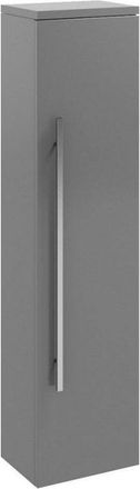 Clifton Grey Gloss Wall Mounted Tall Unit 1400mm High x 355mm Wide