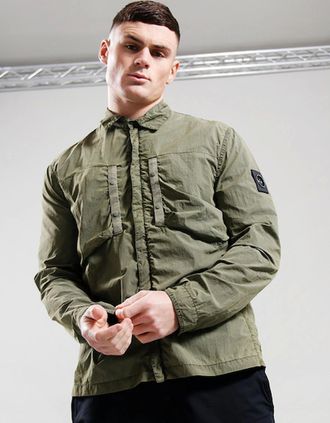 Marshall Artist Mens Terra Overshirt - Khaki - Tan - Size: 44/Regular