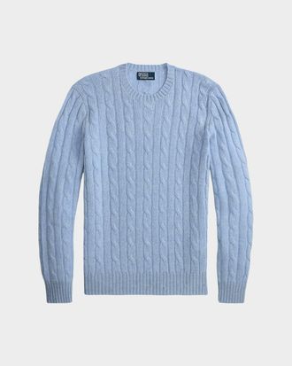 Polo Ralph Lauren Men & apos;s Iconic Cable-Knit Cashmere Sweater