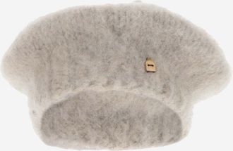 Myssyfarmi Womens Wool Beret Light Gray Hat