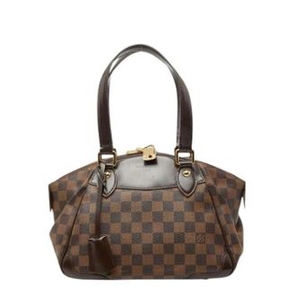 Louis Vuitton Pre-owned Handbags, female, Brown, Size: ONE SIZE Pre-owned Vintage Damier Canvas Handbag