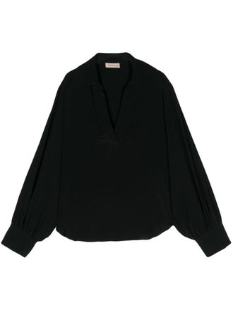 Blanca Vita Blusa a maniche lunghe - Nero