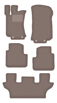 OEM Alfombrillas De Terciopelo Beige Para Mercedes R251 / V251 7 Plazas (2005-2013)
