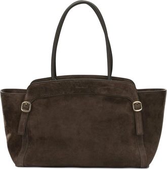 Santoni Borsa a spalla media con doppia fibbia - - Bags - Donna - Marrone - ONE SIZE