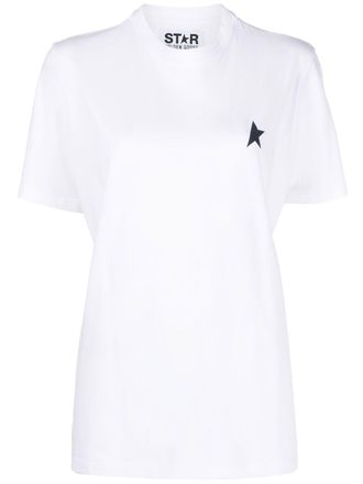 Golden Goose logo-print cotton T-Shirt - White