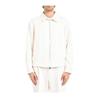 HUGO BOSS Hugo, Light Jackets, male, Beige, Size: 2XL Winter Jackets