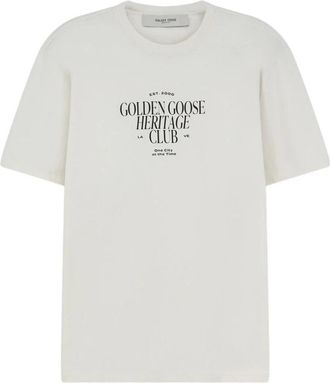 Golden Goose T-shirts en Poloshirts - Heren - T-shirts - Wit - S - Nylon - Tops