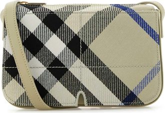 Burberry Embroidered Canvas Snip Crossbody Bag