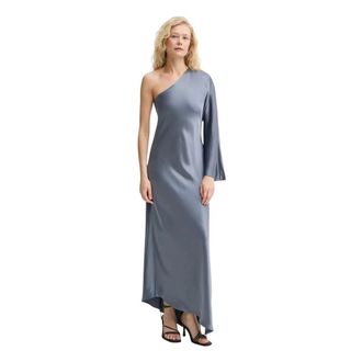 By Malene Birger Avilas Maxi Jurk - Dames - Avondkleed - Blauw - M - Polyester - Kleedjes