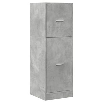 Berkfield Home Elegant Apothecary Cabinet Concrete Grey 40x41x118 cm Engineered Wood | Size: 40 x 41 x 118 cm