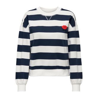 Only Gestreepte sweater met ronde hals