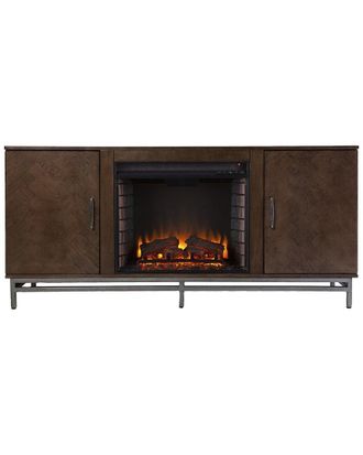 SEI Furniture Sei Furniture Dibbonly Electric Fireplace With Media Storage